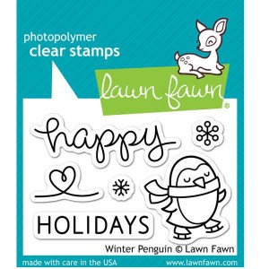 Lawn Fawn Winter Penguin Stamp Set
