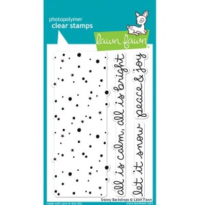 Lawn Fawn Snowy Backdrops Stamp Set