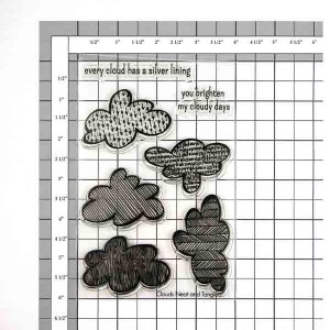 Neat & Tangled Clouds Stamp Set <span style="color:red;">Blemished</span> class=