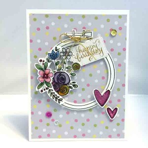 Neat & Tangled Hand Stitched Stamp Set class=