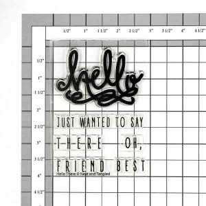 Neat & Tangled Hello There Stamp Set class=