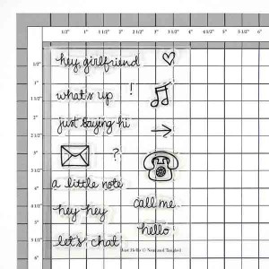 Neat & Tangled Just Hello Stamp Set class=
