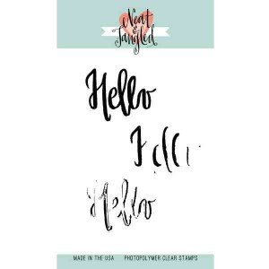 Neat & Tangled Painted Hello Stamp Set <span style="color:red;">Blemished</span>
