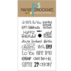 Paper Smooches Birthday Sampler Stamp Set