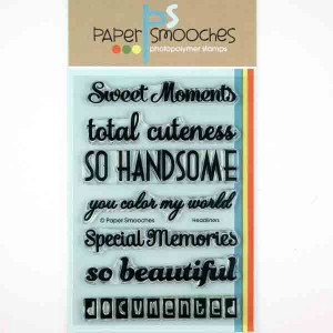 Paper Smooches Headliners Stamp Set