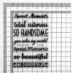 Paper Smooches Headliners Stamp Set class=