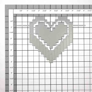 Neat & Tangled Pixelated Heart Die class=