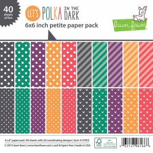 Lawn Fawn Let's Polka in the Dark Petite Paper Pack - 6" x 6"