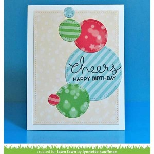 Lawn Fawn Snowflake Bokeh Paper - 12" x 12" class=