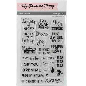 My Favorite Things Gift Tag Greetings Stamp Set
