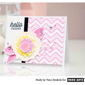 Hero Arts Color Layering Graphic Flowers Stamp Set class=
