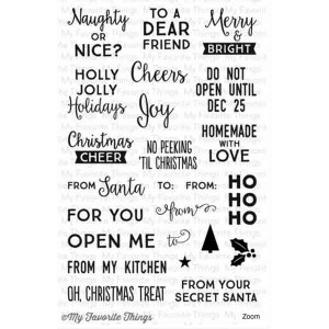 My Favorite Things Gift Tag Greetings Stamp Set class=