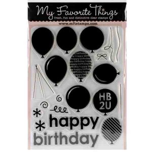 My Favorite Things DC Party Balloons Stamp Set