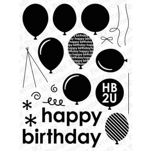 My Favorite Things DC Party Balloons Stamp Set class=