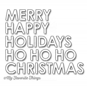 My Favorite Things Pop-Up Holiday Greetings Die-namics