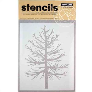 Elegant Tree Stencil