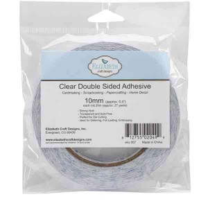 Elizabeth Craft Designs Clear Double-Sided Adhesive Tape, 3/8"