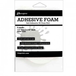 Adhesive Foam Roll,  1/2"X1/16"X2yd