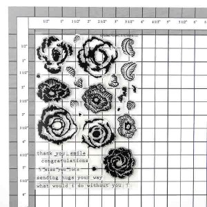 Altenew Scribbled Flowers Stamp Set class=