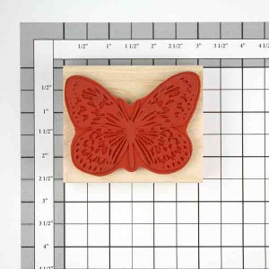 Judikins Butterfly #3 Rubber Stamp class=
