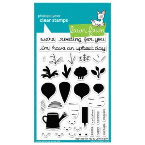Lawn Fawn Rooting For You Stamp Set <span style="color:red;">Blemished</span>