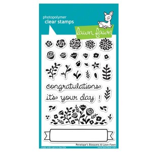 Lawn Fawn Penelope's Blossoms Stamp Set