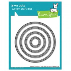 Lawn Fawn Large Stitched Circle Stackables Lawn Cuts