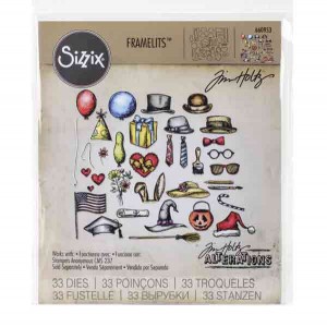 Tim Holtz Crazy Things Framelits Die Set