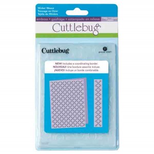 Cuttlebug Wicker Weave Embossing Folder