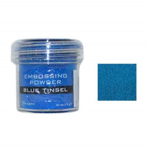 Ranger Blue Tinsel Embossing Powder class=