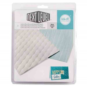 We R Memory Keepers Wave Next Level Embossing Folder class=