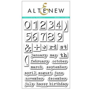 Altenew Invisible Numbers Stamp Set