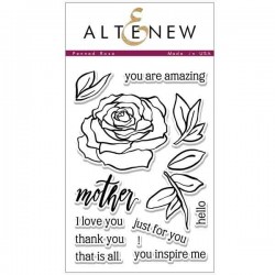 Altenew Penned Rose Stamp Set
