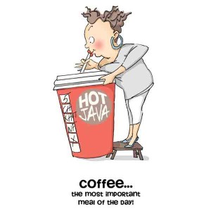 Cathy Caffeine Cling Rubber Stamp Set