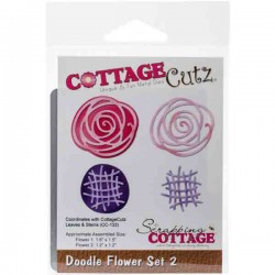 CottageCutz Doodle Flower Set 2 Die