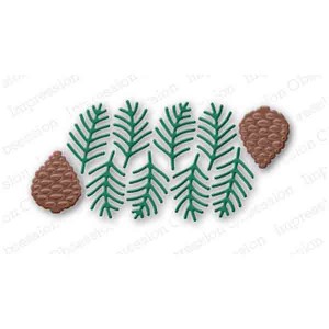 Pine Sprig Cluster Die Set class=