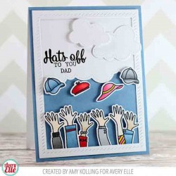 Avery Elle Hats Off Stamp Set