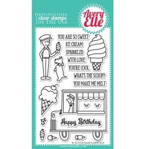 Avery Elle The Scoop Stamp Set