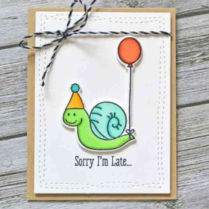 Avery Elle I'm Late Stamp Set class=