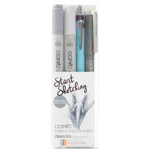 Copic Marker Start Sketching - Cool Gray Collection class=