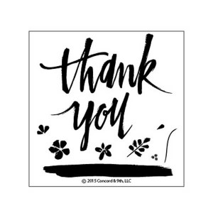 Concord & 9th Painted Thank You Stamp Set