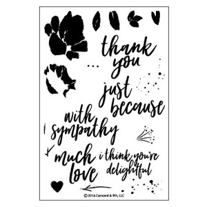 Concord & 9th Brushed Blossoms Stamp Set