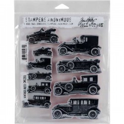 Stampers Anonymous Tim Holtz Vintage Auto Stamp Set