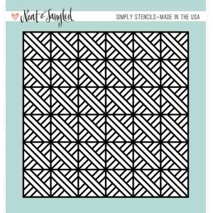 Neat & Tangled Parquet Stencil