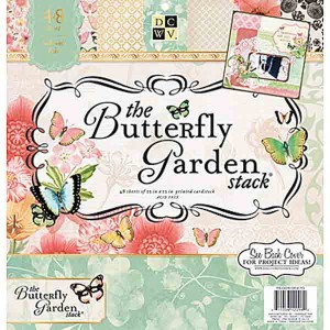 DCWV Cardstock Stack - The Butterfly Garden