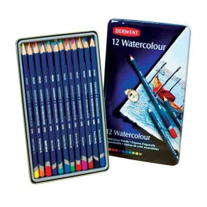 Derwent Watercolor Pencil Set – 12 Pencils