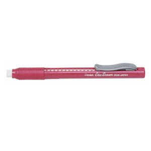 Pentel Clic Eraser Retractable Erasers – Red