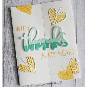 Concord & 9th Thanks Card Die Set class=