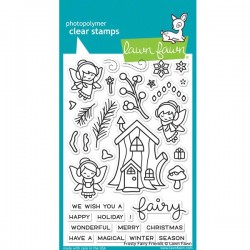 Lawn Fawn Frosty Fairy Friends Stamp Set <span style="color:red;">Blemished</span>