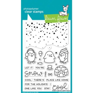 Lawn Fawn Snow Cool Stamp Set